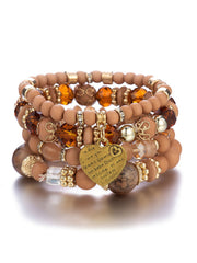 Multi-Layer Crystal Beaded Bracelet