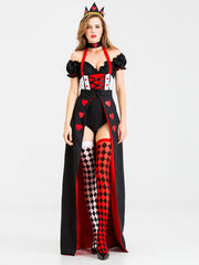 Halloween Cosplay Queen Of Hearts Queen Costume