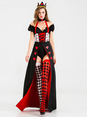 Halloween Cosplay Queen Of Hearts Queen Costume