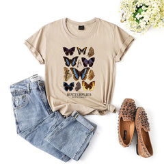 butterfly shirt - khaki