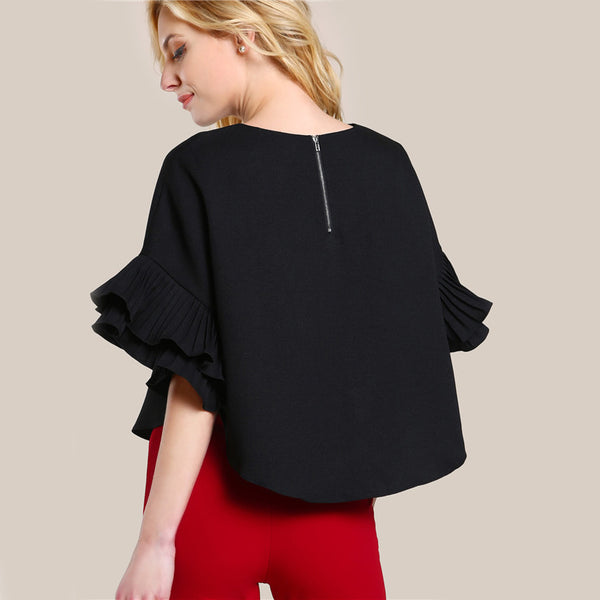 Flared Sleeves Blouse